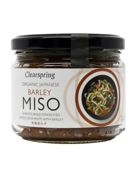 Pack 6 Uds. Barley Miso (Cebada) No Pasteurizado Bio 300 g  de Clearspring