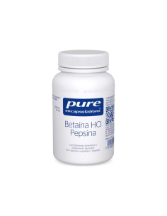 Betaína HCl & Pepsina 90 Cápsulas Vegetales de Vbyotics