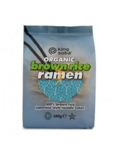 Pasta Ramen De Arroz Integral Sin Gluten Bio, 280 G de King Soba