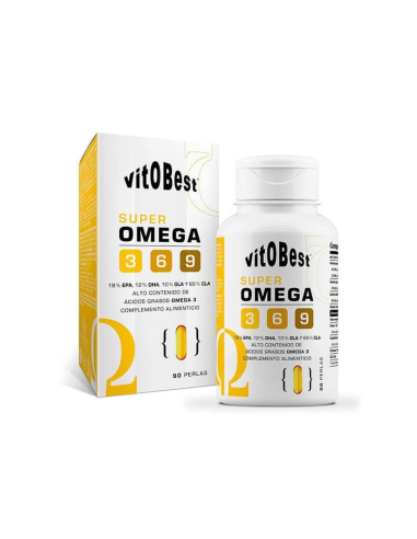 Super Omega 3-6-9 1200 mg 90 Perlas de Vbyotics