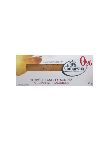 Turron Almendra Blando Jijona 185 Gr Sg S/A de La Campesina