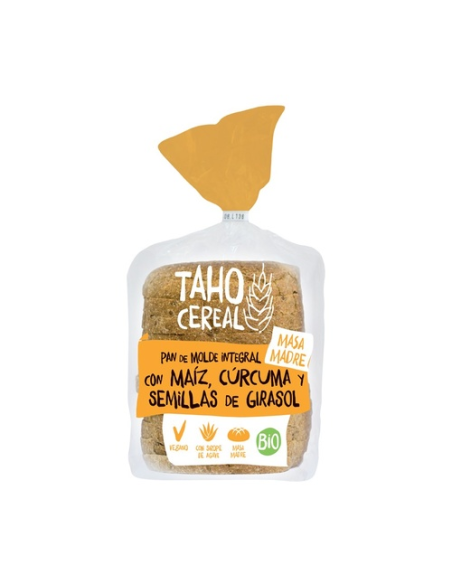 Pan Integral con Maíz, Cúrcuma y Semillas 400g Taho Cereal