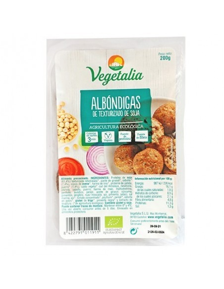 Albóndigas De Texturizado De Soja Bio, 200 G de Vegetalia