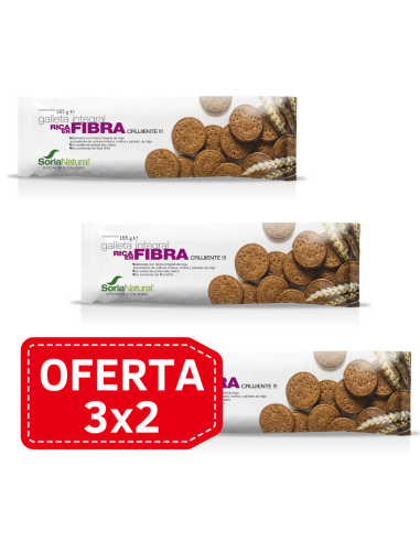 Pack 3X2 Galletas De Fibra Integral Alecosor Soria Natural