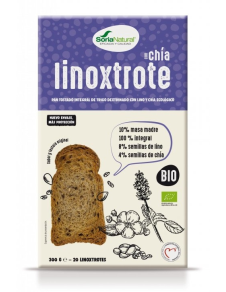 Pack 2 Pan Linoxtrote Integral con Chía Bio Alecosor Soria