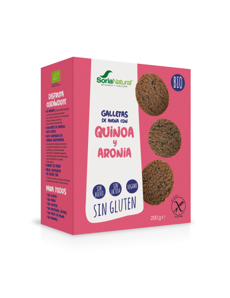 Pack de 2 ud Galletas De Avena Con Quinoa Y Aronia Bio de Alecosor Soria Natural