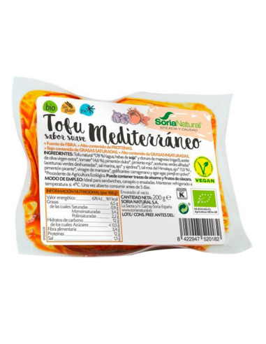 Tofu Mediterraneo Sabor Suave de Alecosor Soria Natural