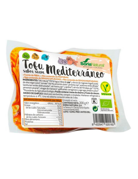 Tofu Mediterraneo Sabor Suave de Alecosor Soria Natural