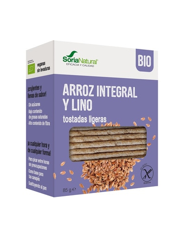 Pack de 2 ud Tostadas De Arroz Y Lino de Alecosor Soria Natural