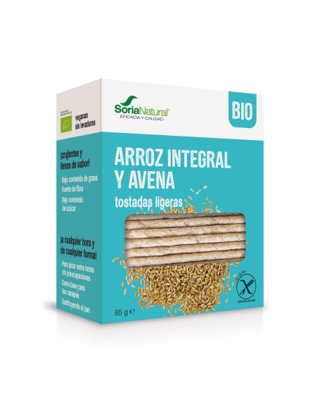 Pack 2 Tostadas Arroz Integral y Avena Alecosor Soria Natural