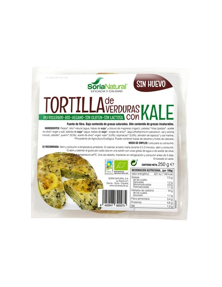 Pack de 2 ud Tortilla De Verduras Y Kale de Alecosor Soria Natural