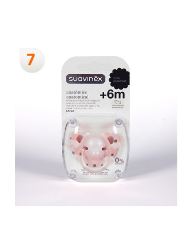 Chupete Anat Latex 0-6M 1 Unidad Suavinex