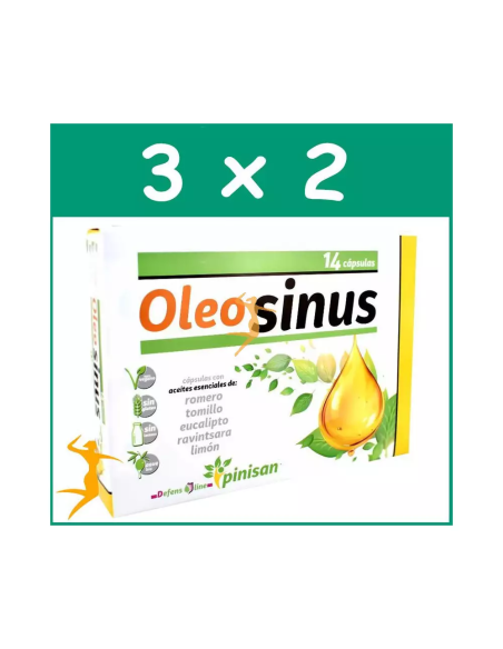 Pack 3x2 Oleosinus, 14 Cáps. de Pinisan