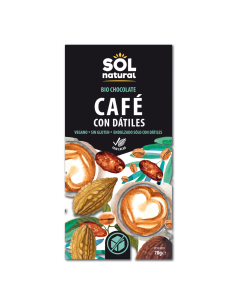 Tableta Chocolate De Café Con Dátiles Bio 70 g  de Solnatural
