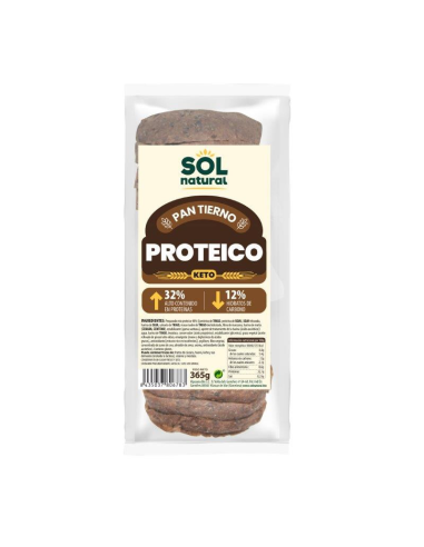 Pan De Molde Proteico Keto 365 g  de Solnatural