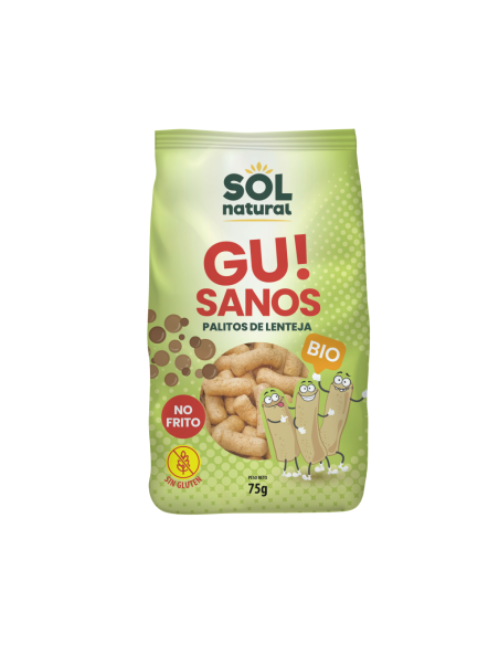 Gusanitos Gu Sanos! De Lenteja Bio 75 g  de Solnatural
