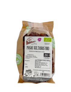 Pasas Sultanas Bio 250g Bibonatur | Natural y Saludable