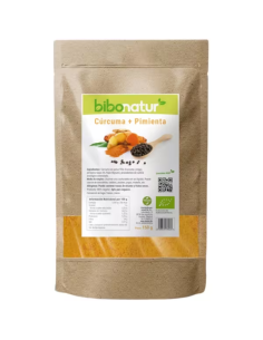 Cúrcuma y Pimienta Negra Bio 150g  Salud Natural Bibonatur