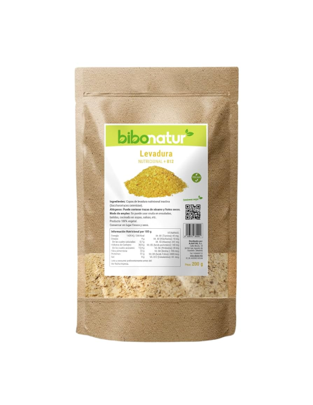 Levadura Nutricional con B12 Bibonatur 200g  Nutrición Vital