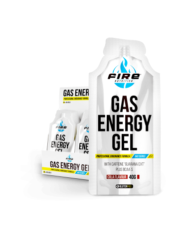Gas Energy Gel Cafeína Cola 20 Ud. Sin Gluten Fire Nutrition
