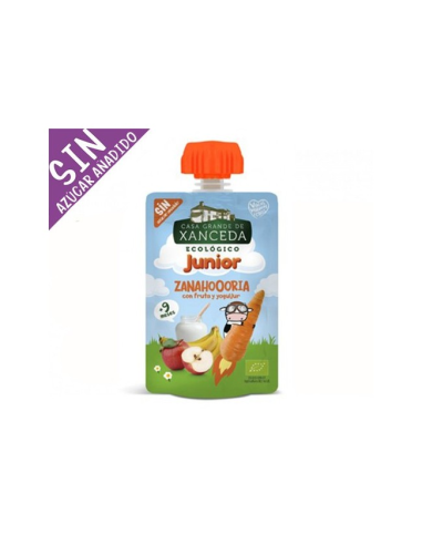Pouch Junior Zanahoria Con Fruta Y Yogur, 90 G de Casa Xanceda