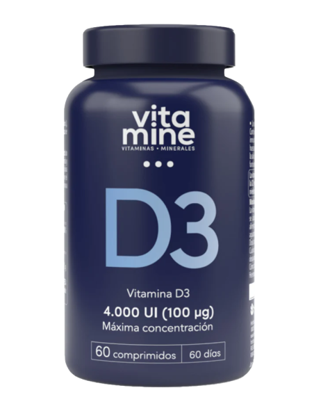 Vitamina D3 4000 UI (400mg) 60 Comprimidos de Herbora