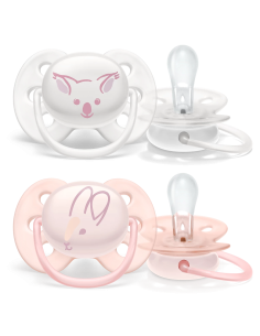 Chupete Ultra Soft Avent 0-6 Meses Niña 2 Unidades