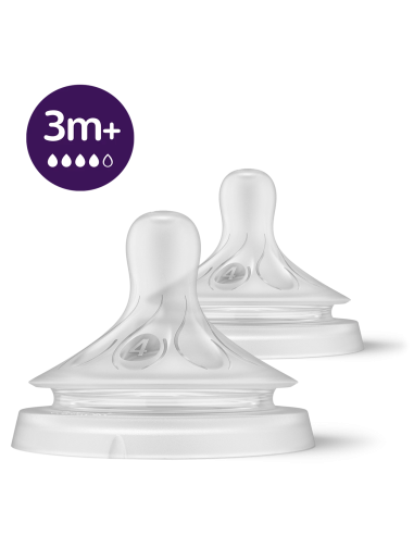 2 Tetinas Natural Response T4 3M+ Scy964/02 de Avent