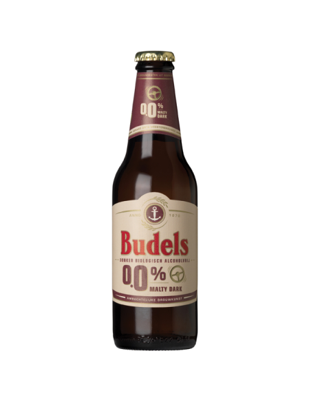 Cerveza Malteada Dark 0% Alcohol Bio, Pack 6 Uds, 30 Cl de Budels