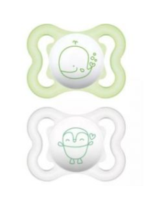 Chupete Sili Fisio +6M Neutro Mam 2 Unidades Seguro y Suave