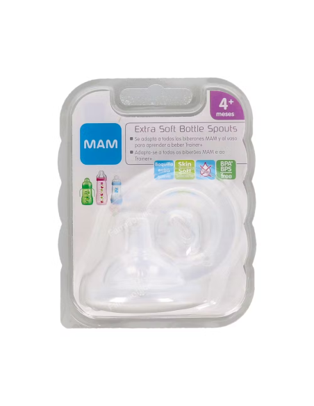 Tetina B/Ancha Silic Blanda +4 2Un de Mam