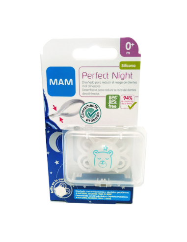 Chupete Perfect Night Sili Fisio 0-6M Neutro Mam 1 unidad