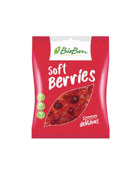 Caramelos De Goma Sabor Frutas Del Bosque Sin Gelatina Bio, 100 G de Biobon
