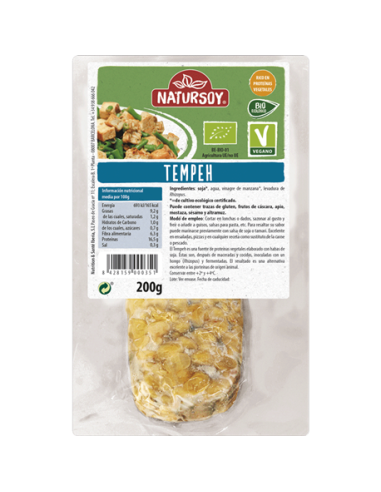 Tempeh fresco bio 200gr de Natursoy