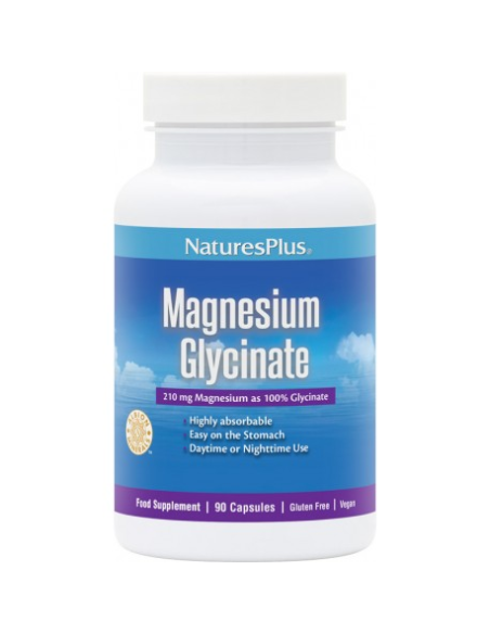 Bisglicinato de Magnesio 90 cápsulas Natures Plus  Vitalidad