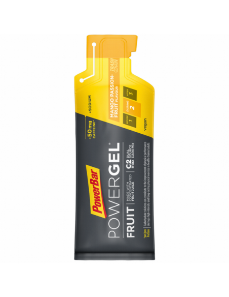 Powergel Mango-Passionfruit 41g Power Bar  Energía Instantánea