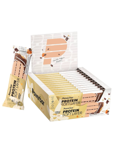 Barritas Protein Soft Layer Vainilla Toffee 12 unidades Power Bar
