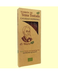 Turrón Yema Tostada 200g Eco de El Abuelo  Sabor Tradicional