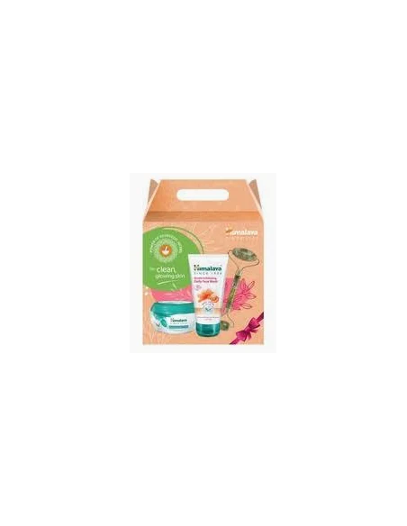 Limpiador Facial Exfoliante+Crema Nutritiva+Rodillo Jade de Himalaya