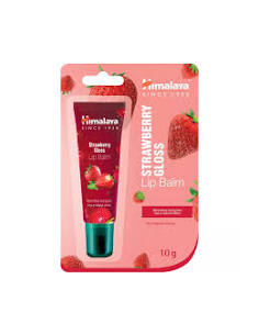 Bálsamo Labial Brillo Fresa Himalaya 10g  Hidratación y Suavidad