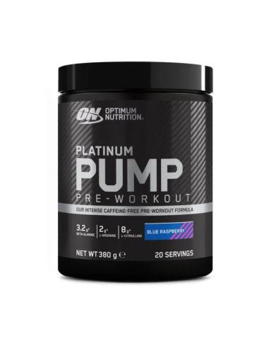 On Platinum Pre Workout Pump Blue Raspberry 380G Optimum