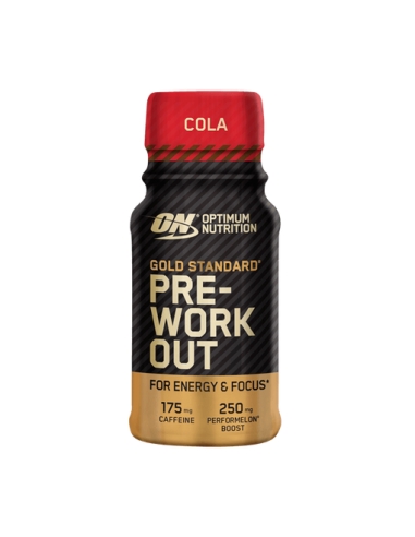 On Gold Standard Pre Workout Shot 12X60Ml Cola de Optimum Nutrition