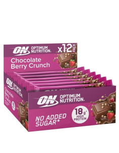 Barritas Chocolate Berry Crunch 12x55g - Optimum Nutrition