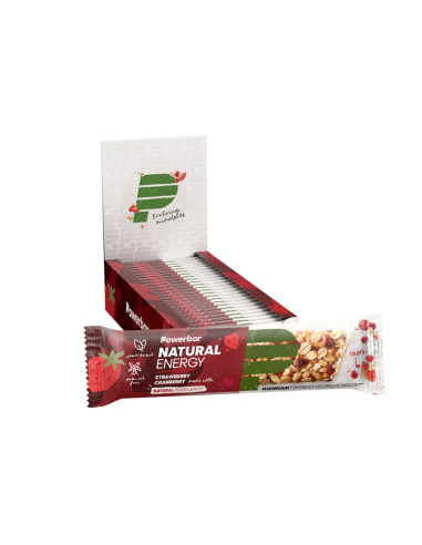 Barritas Natural Energy Cereales Fresa-Arand. 18Ud de Power Bar