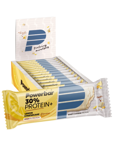 Proteinplus 30% Lemon-Cheesecake Cajita 15Barritas de Power Bar