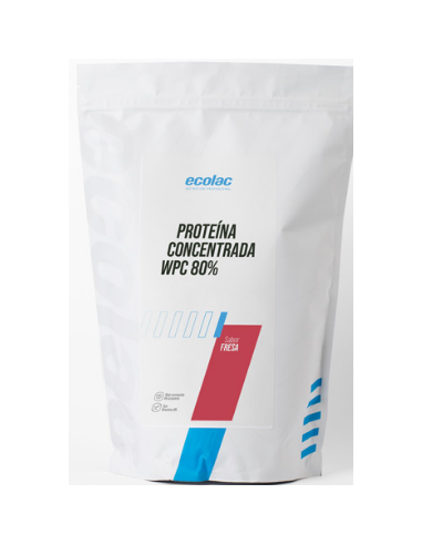 Prep.Polvo Base Proteina S.Fresa  Wpc80 700Gr de Ecolac