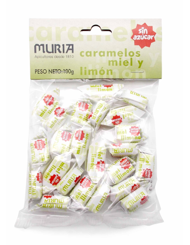 Caramelos De Miel Y Limon S/Azucar 100 Gr de Muria