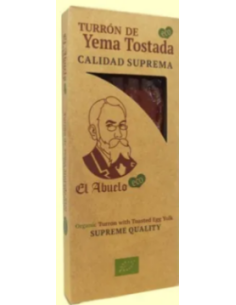 Turrón Jijona Eco 50g El Abuelo  Sabor Tradicional Natural