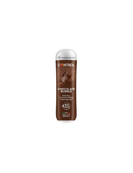 Control Gel Masaje Bubble Chocolate 200 ml  Relajación Total