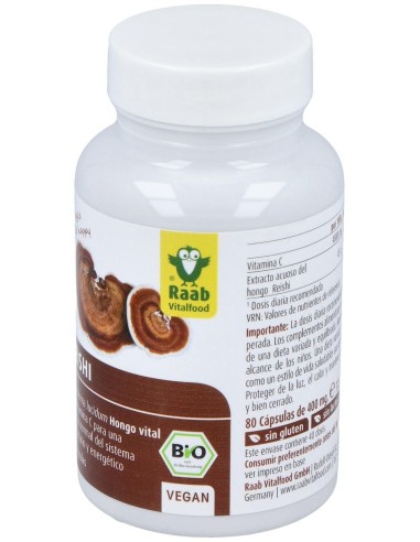 Reishi 80Cap. Bio de Raab Vitalfood